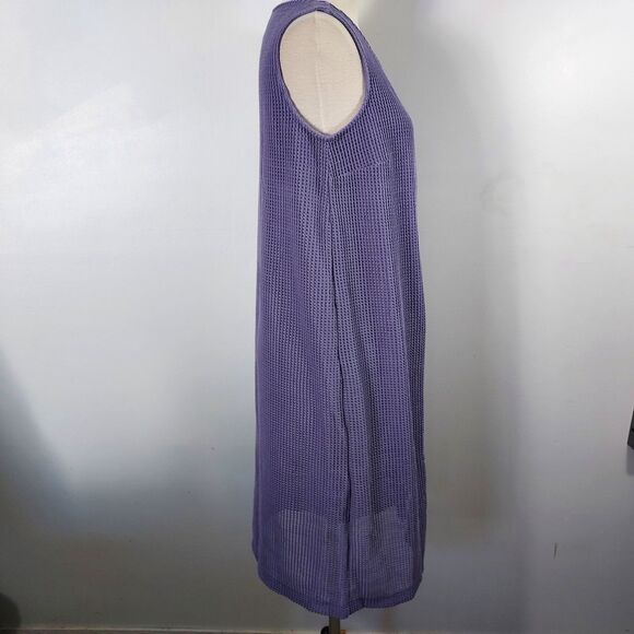 H Halston Dress Womens Size 8P Sleeveless 2Fer Attached Cardigan Purple NWOT - Picture 6 of 14